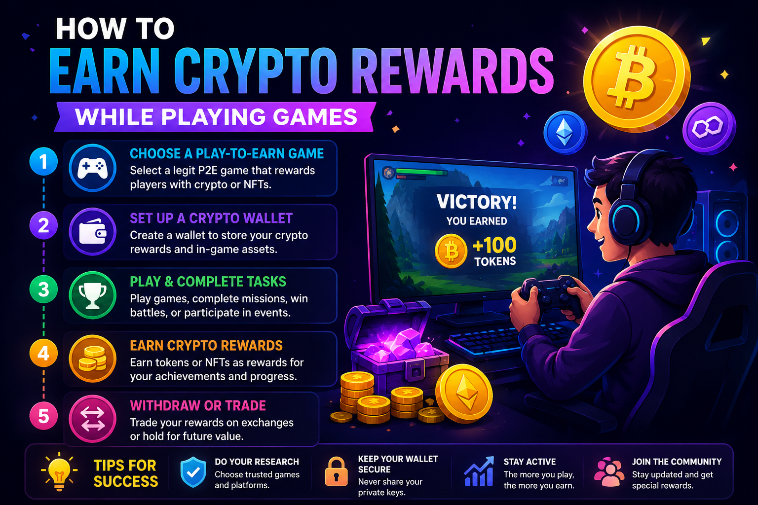 How to Earn Crypto Rewards While Playing Games