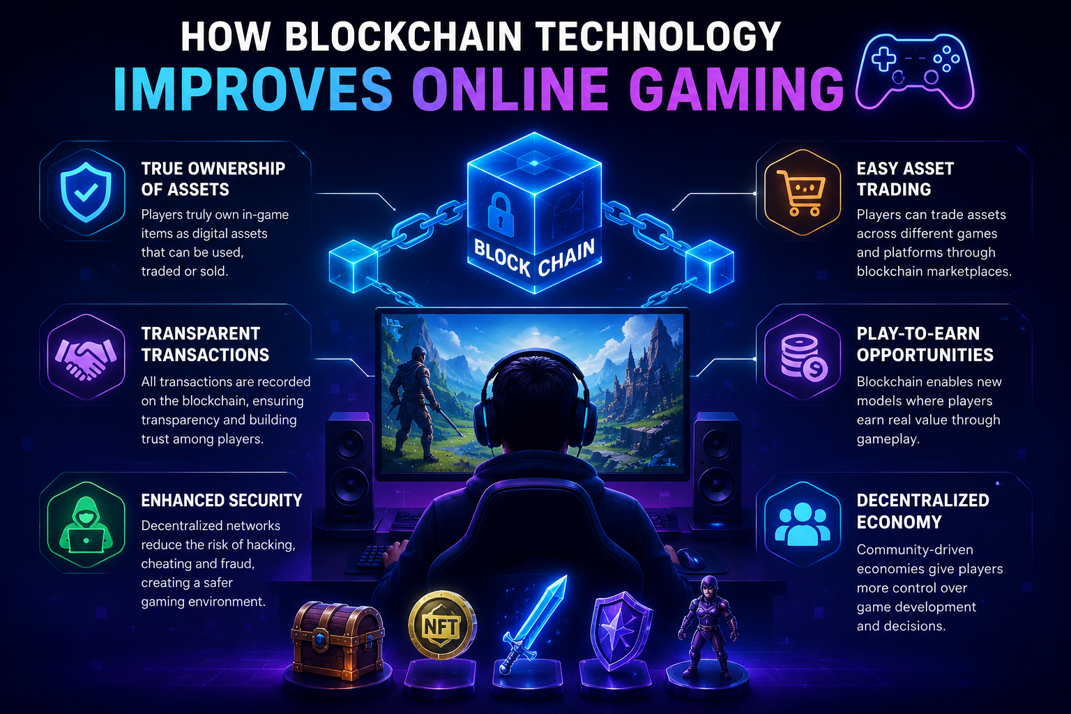 How Blockchain Technology Improves Online Gaming